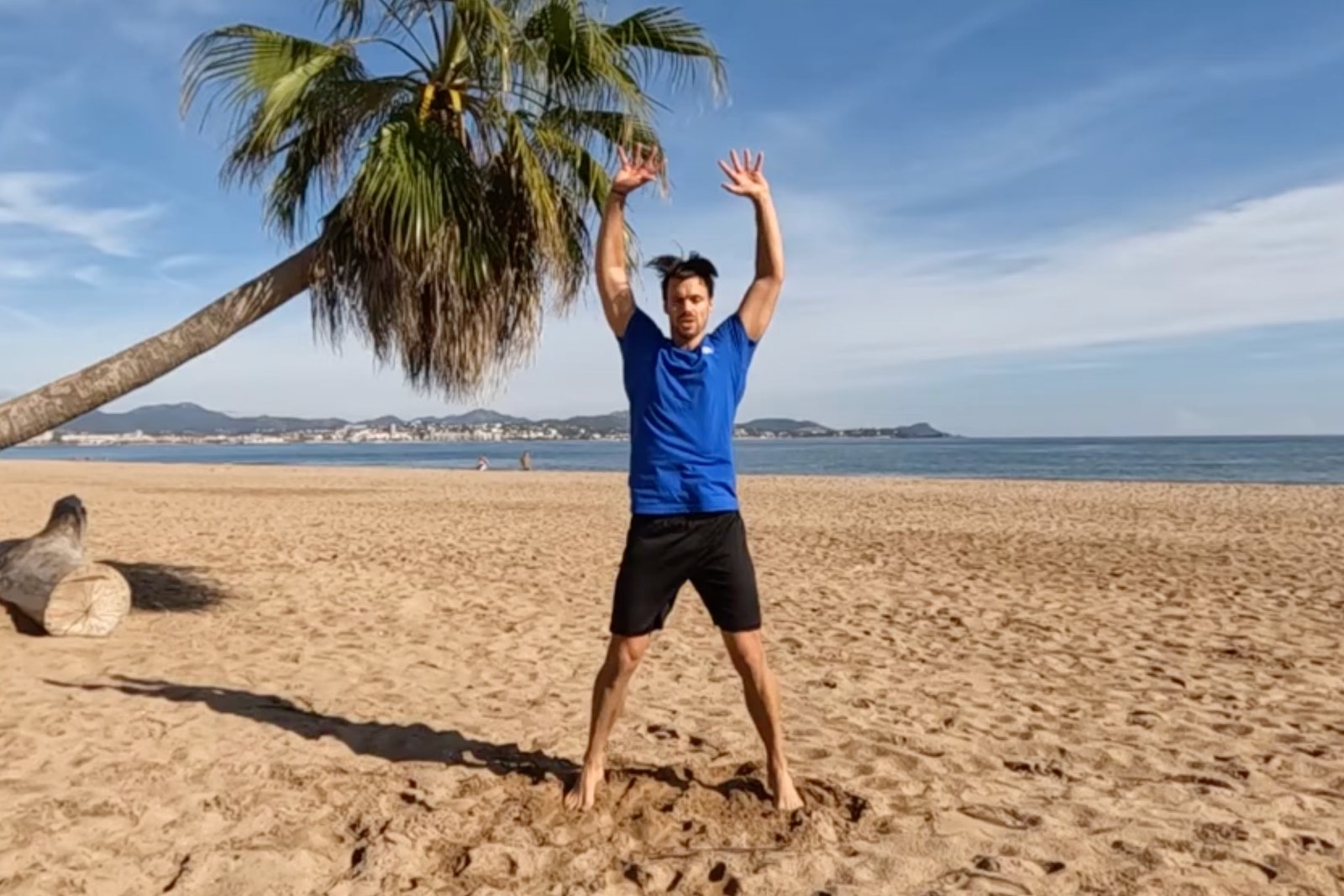 Fabien Combe training.